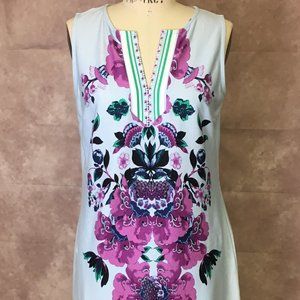 Lovely Split Neck Shift Dress